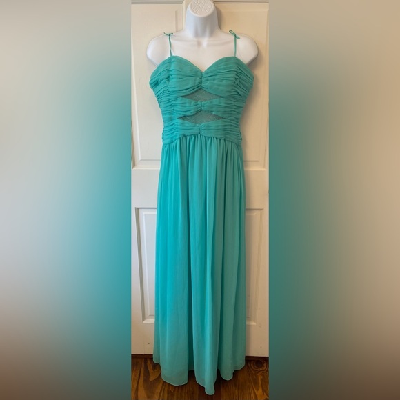 Strapless sea foam maxi dress - Picture 1 of 4